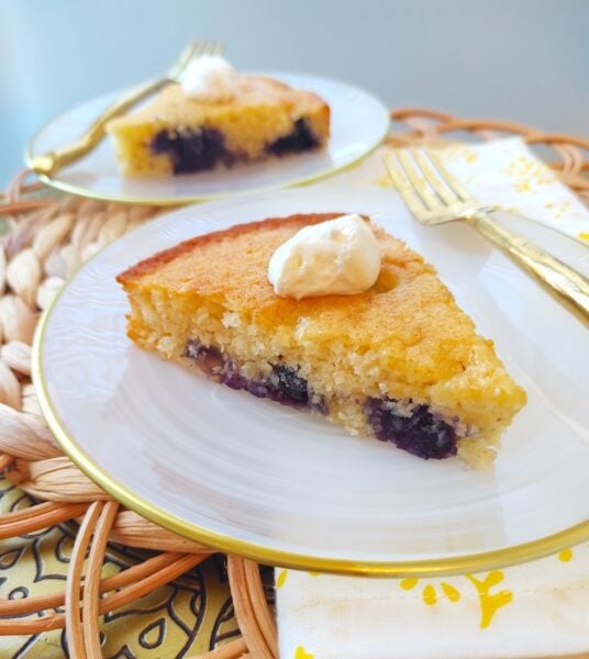 Ricotta Cake with Blueberries