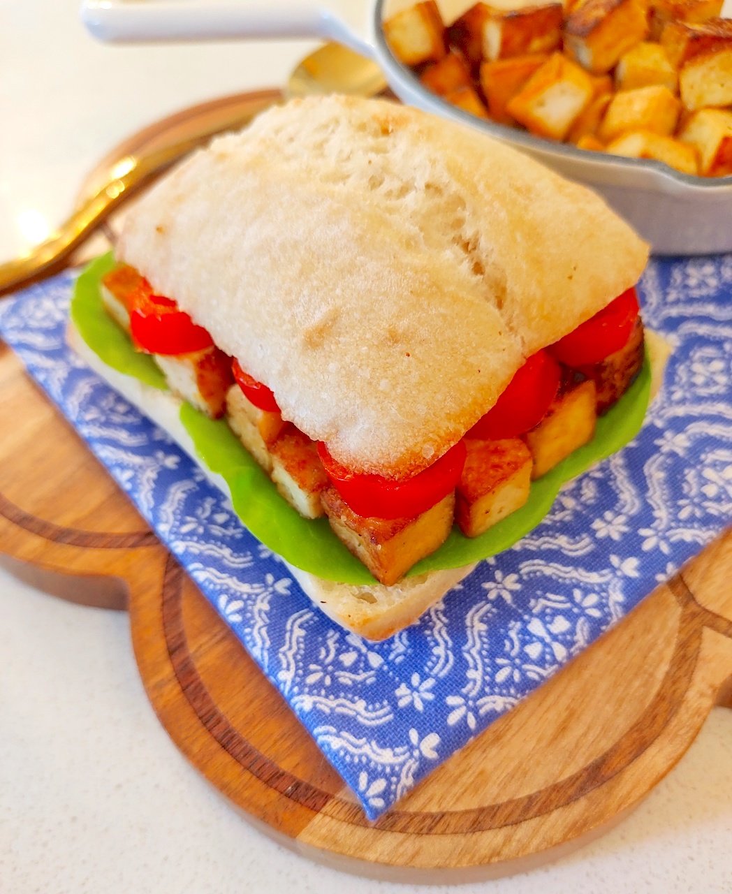 Easy PanFried Tofu Vanguard of Hollywood