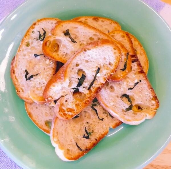 Garlic Rubbed Ciabatta Crisps