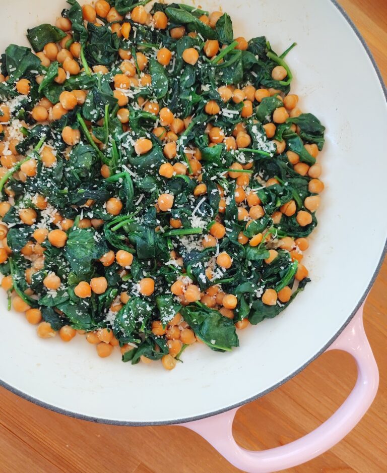 Sautéed Spinach and Garbanzo Beans Vanguard of Hollywood