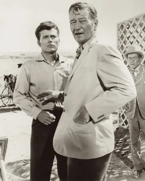 Patrick Wayne and John Wayne